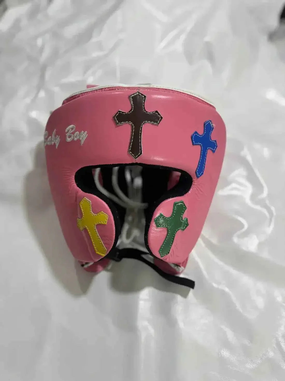 Winning Professional Boxing Training Set - Custom Pink Multi-Color Cross Patch Edition - PunchPro Boxing