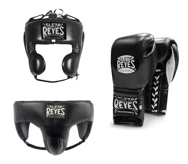 Cleto Reyes Black Sparring Set – Authentic Professional Boxing Gear | PunchPro Boxing - PunchPro Boxing