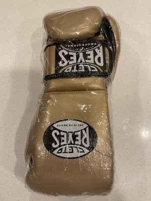 Cleto Reyes Metallic Gold Hook and Loop Training Gloves - PunchPro Boxing