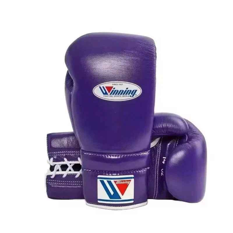 Winning Professional Boxing Training Set - Purple (Gloves, Headgear & Groin Guard) - PunchPro Boxing