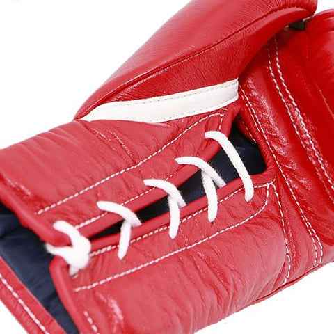 Winning Professional Lace-Up Boxing Gloves - Premium Red Edition Training & Sparring Gloves | Available in All Sizes (8oz–18oz) - PunchPro Boxing