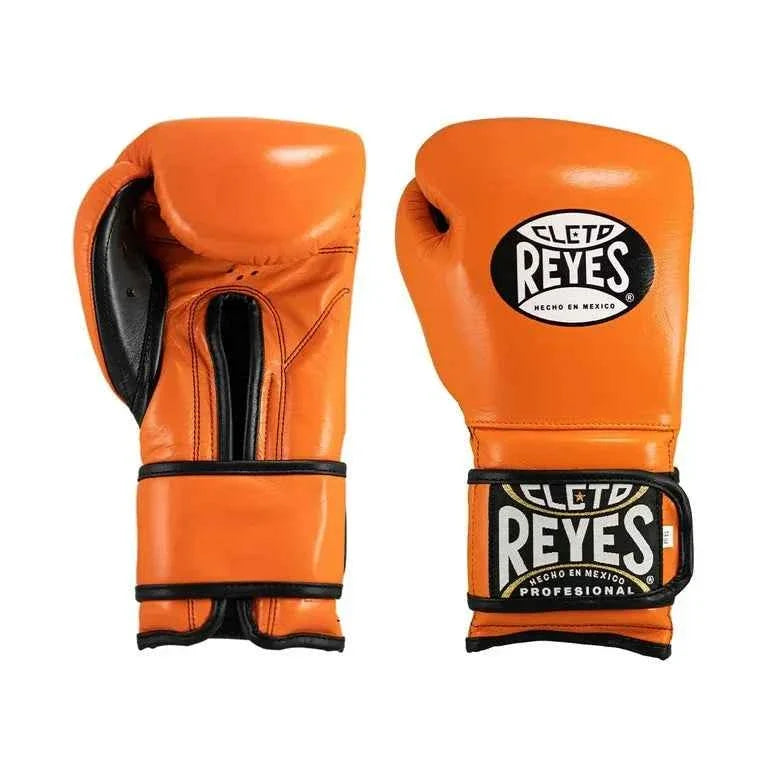 Cleto Reyes Orange Boxing Gloves – Hook & Loop | Premium Cleto Reyes Boxing Gloves - PunchPro Boxing