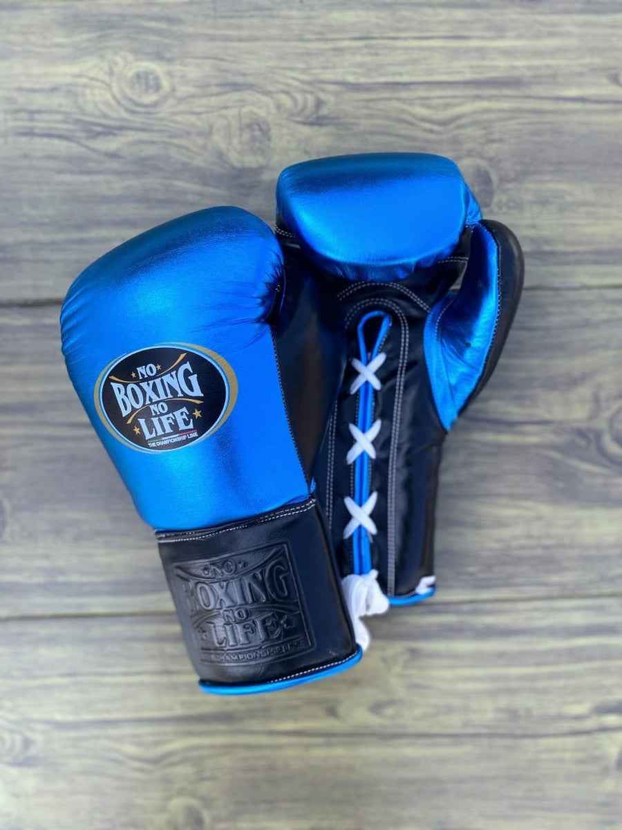 No Boxing No Life Boxing Set - Blue & Black Gloves, Headgear & Groin Guard | Authentic Mexican Gear (8oz–16oz) - PunchPro Boxing