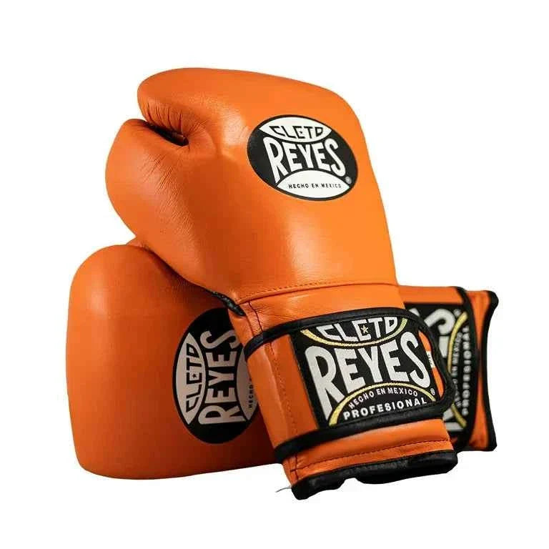 Cleto Reyes Orange Boxing Gloves – Hook & Loop | Premium Cleto Reyes Boxing Gloves - PunchPro Boxing