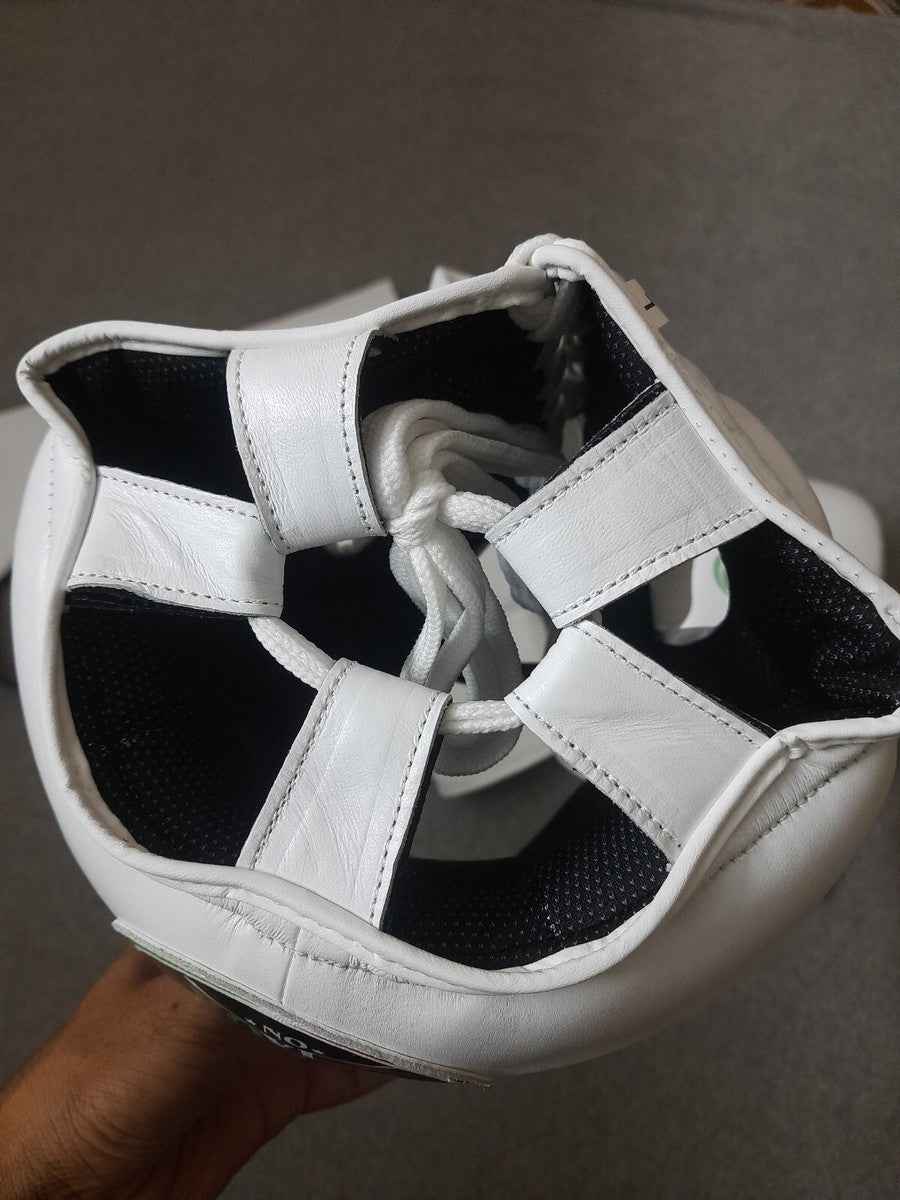 No Boxing No Life Professional Gloves, Headguard, and Groinguard Set - All-White Custom Edition - PunchPro Boxing