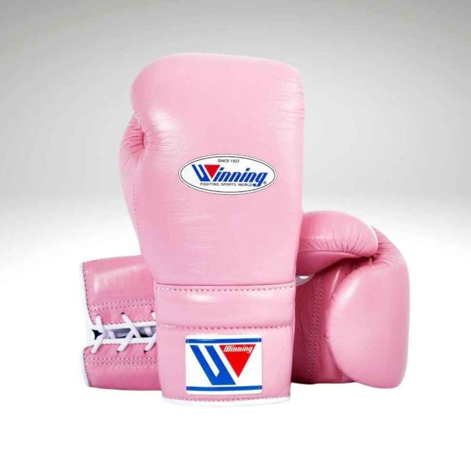 Winning Professional Boxing Training Set - Baby Pink (Gloves, FG-5000 Headgear & Groin Guard) - PunchPro Boxing
