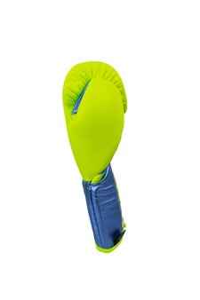 No Boxing No Life Boxing Gloves - Lime Green & Metallic Blue Edition for Elite Performance - PunchPro Boxing