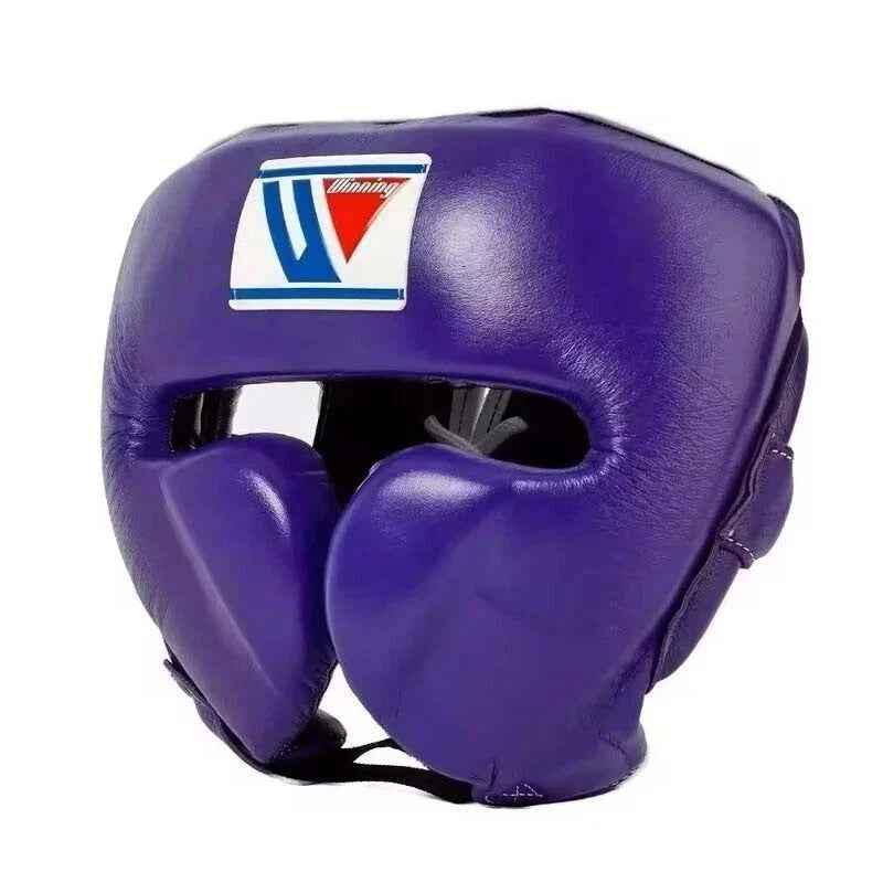 Winning Professional Boxing Training Set - Purple (Gloves, Headgear & Groin Guard) - PunchPro Boxing