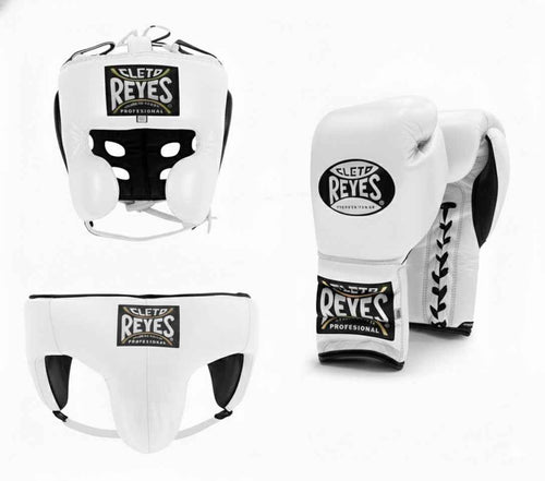 Cleto Reyes Sparring Set - Classic White Lace-Up for Optimal Performance - PunchPro Boxing