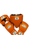 Winning Professional Boxing Training Set - Custom Orange Edition (Gloves, Headgear & Groin Guard) - PunchPro Boxing