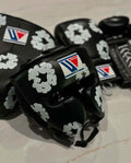 Winning Professional Boxing Training Set - Custom Black & White Floral Edition (Gloves, Headgear & Groin Guard) - PunchPro Boxing