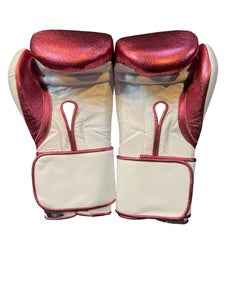 No Boxing No Life Boxing Gloves - Metallic Rose Gold & White Edition - PunchPro Boxing