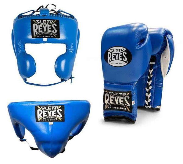 Cleto Reyes Blue Sparring Set – Premium Mexican Leather Boxing Gloves | PunchPro Boxing - PunchPro Boxing