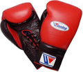 Winning Professional Lace-Up Boxing Gloves in Custom Black & Red for Ultimate Performance - PunchPro Boxing