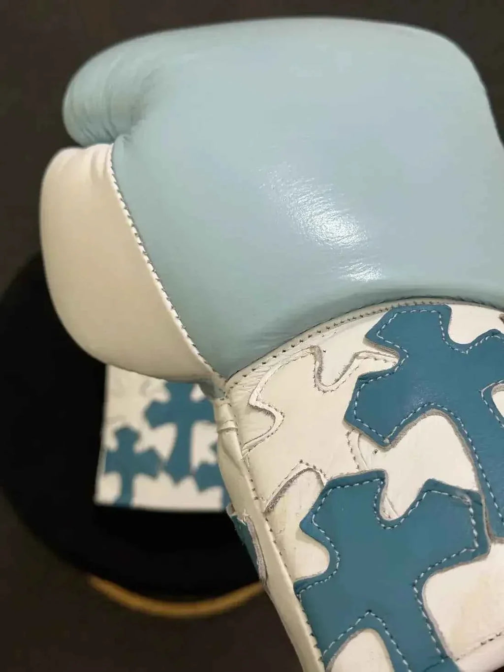 Premium Lace-Up Boxing Gloves – Light Blue Camo Design | Pro Training & Sparring Gloves by Punch Pro Boxing - PunchPro Boxing
