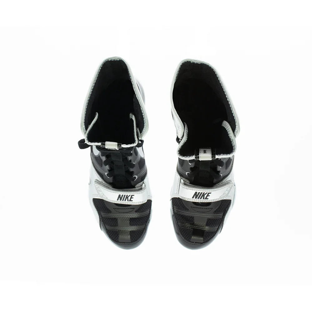 Custom Nike HyperKO Boxing Shoes | Black & Silver | PunchPro Boxing