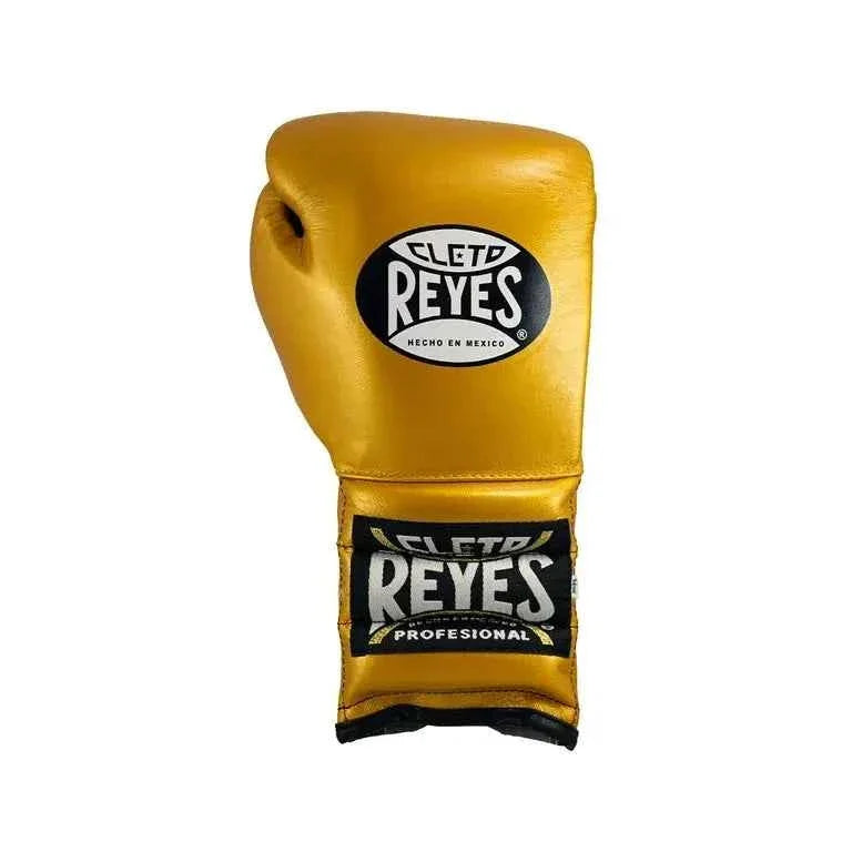Cleto-Style Professional Gold Boxing Gloves – Premium Lace-Up Training Gloves | PunchPro Boxing - PunchPro Boxing