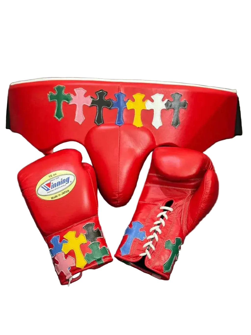 Winning Red Puzzle Boxing SetWinning Red Puzzle Boxing Set - PunchPro Boxing