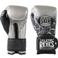 Cleto Reyes Sparring Gloves - High-Compression Hook & Loop Training Gloves in Silver Snakeskin - Available in All Sizes - PunchPro Boxing