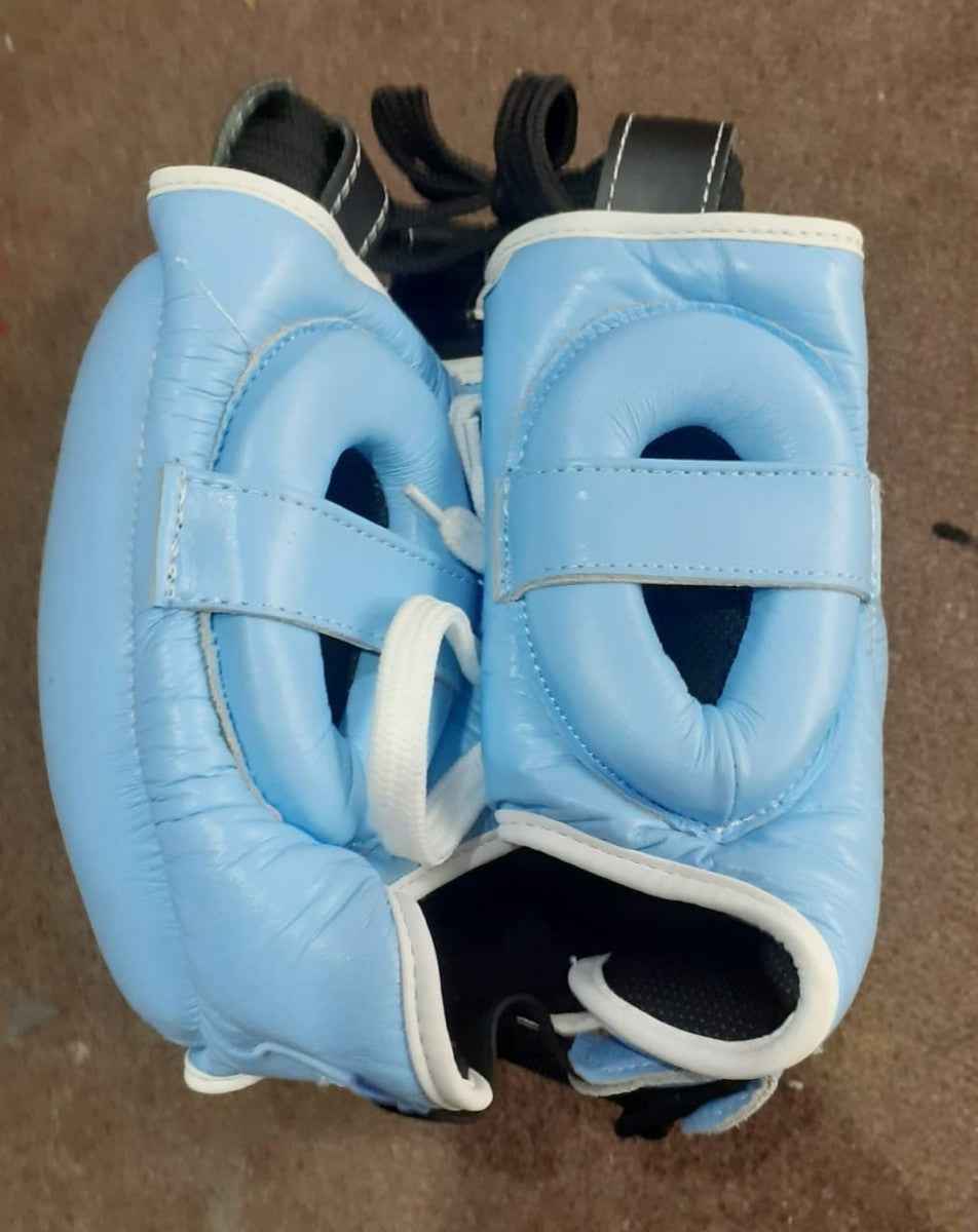 Winning Boxing Set Blue | Pro Fight Gloves, FG-5000 Headgear & Groin Protector - PunchPro Boxing