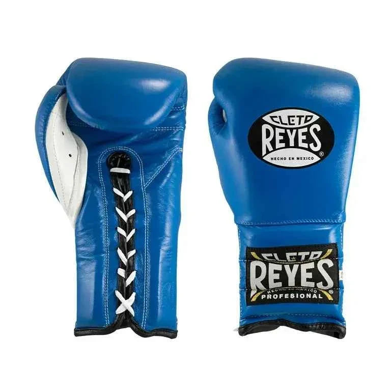Cleto-Style Professional Blue Boxing Gloves – Premium Lace-Up Training Gloves | PunchPro Boxing - PunchPro Boxing