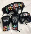 Winning Professional Boxing Training Set - Custom Chrome Hearts Multi-Color Cross Patch Edition - PunchPro Boxing