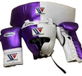 Winning Professional Boxing Training Set - Custom Metallic Purple & White Edition for Ultimate Training - PunchPro Boxing
