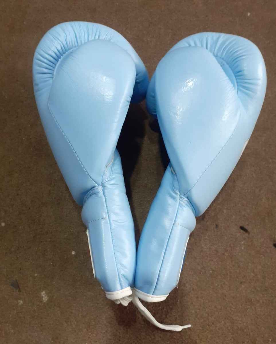 Winning Boxing Set Blue | Pro Fight Gloves, FG-5000 Headgear & Groin Protector - PunchPro Boxing