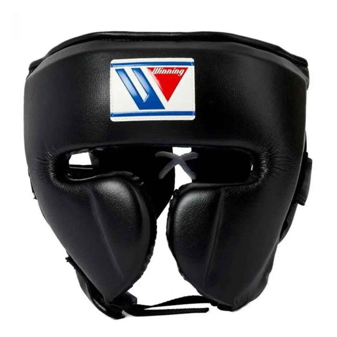 Winning Professional Boxing Training Set - Black (Gloves, Headgear & Groin Guard) - PunchPro Boxing