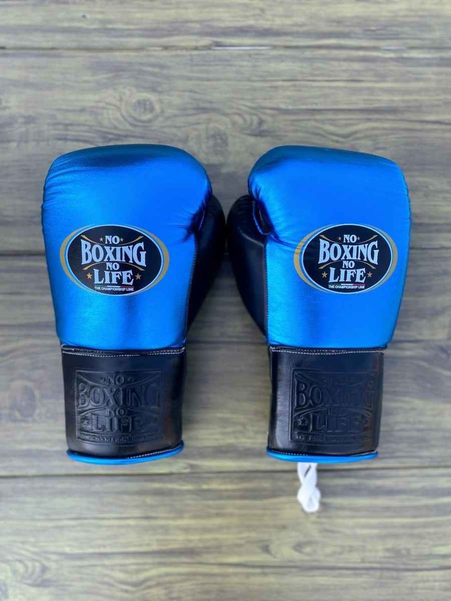 No Boxing No Life Boxing Set - Blue & Black Gloves, Headgear & Groin Guard | Authentic Mexican Gear (8oz–16oz) - PunchPro Boxing