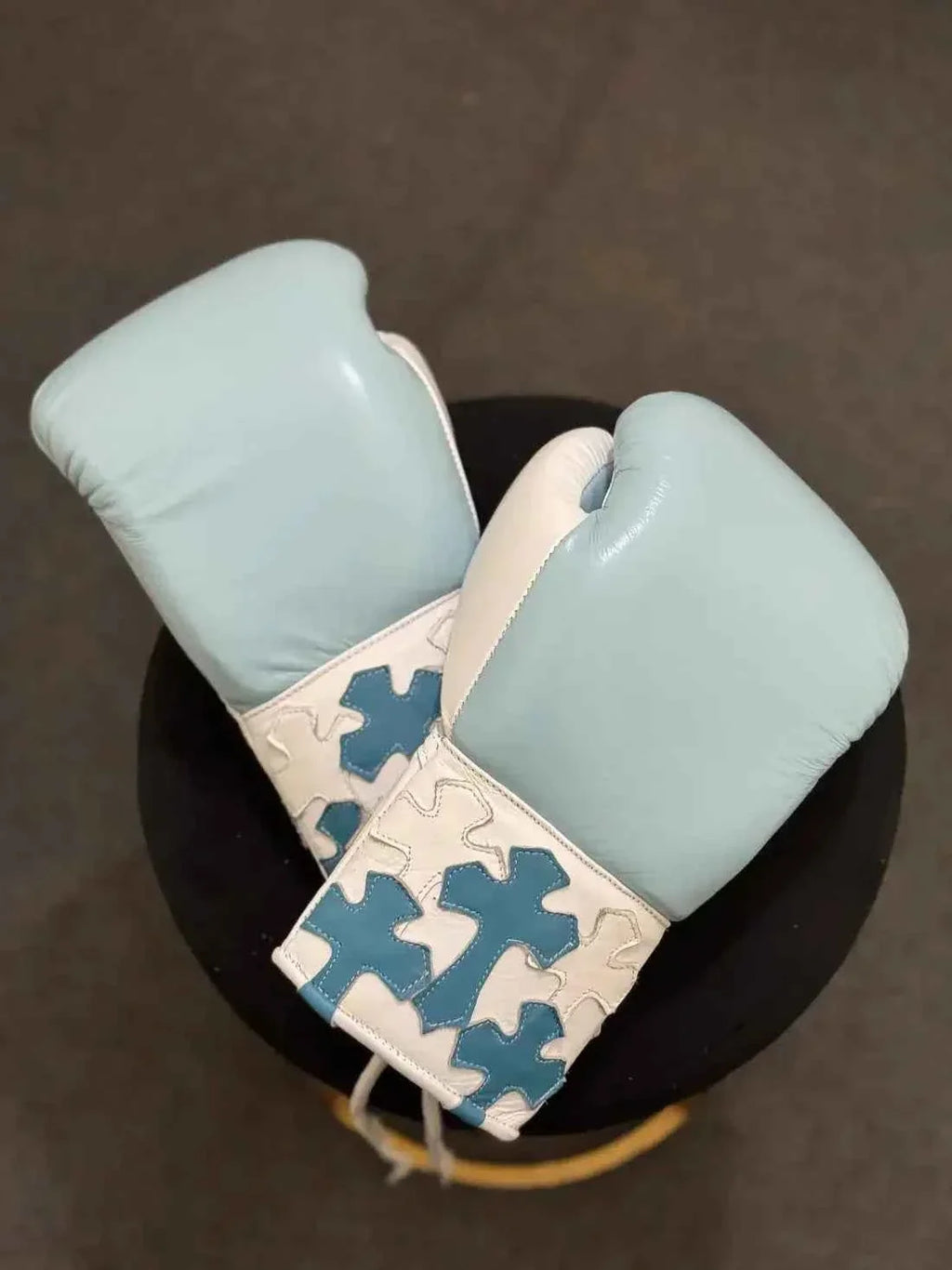 Premium Lace-Up Boxing Gloves – Light Blue Camo Design | Pro Training & Sparring Gloves by Punch Pro Boxing - PunchPro Boxing