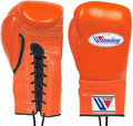 Winning Boxing Gloves Orange Lace-Up - Professional Sparring & Training (8oz–16oz) | Made in Japan - Premium Quality - PunchPro Boxing