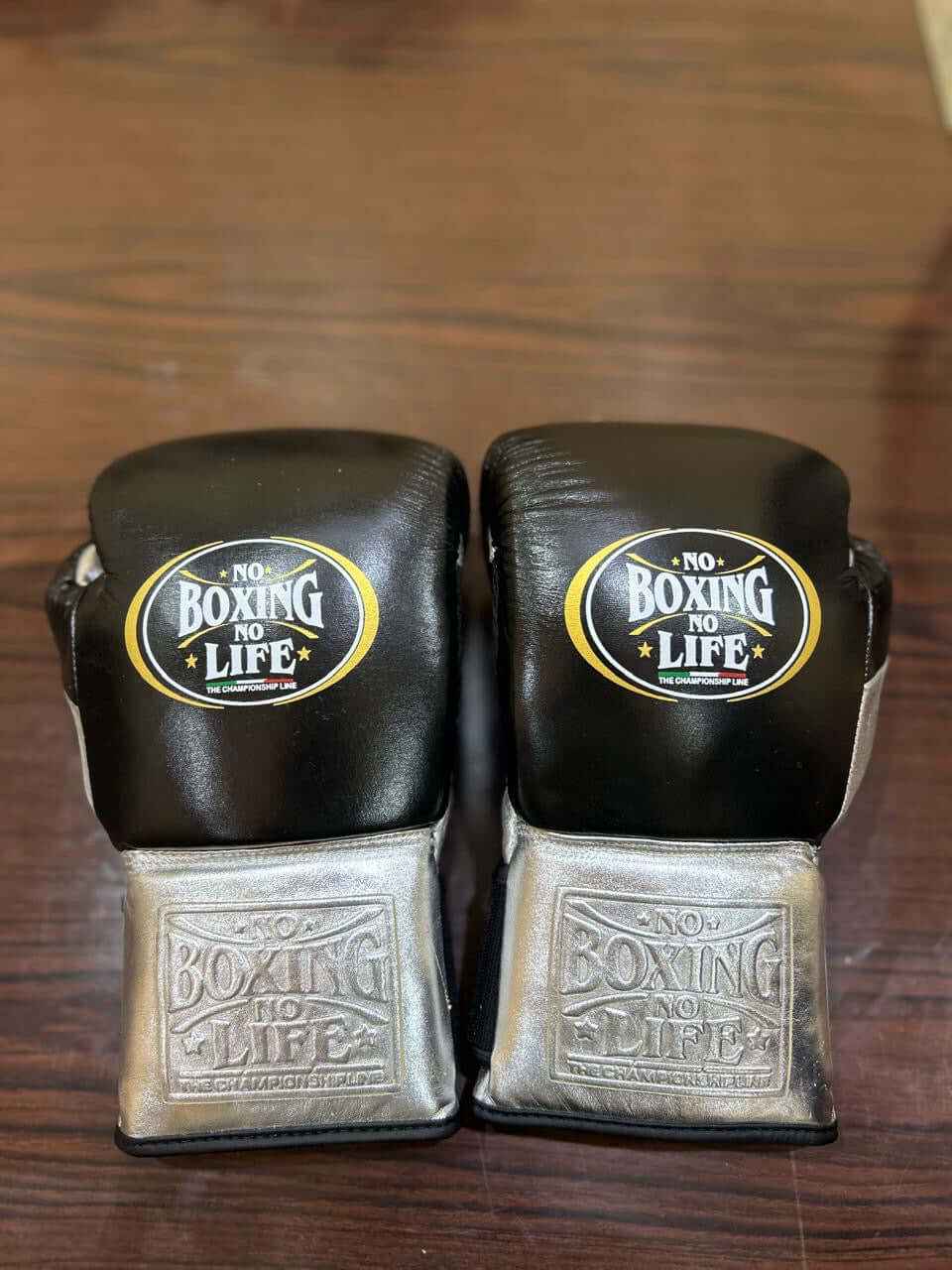 No Boxing No Life Sparring Gear Black & Silver Headgear & Body Protector Set (8oz–20oz) – Professional Boxing Training Equipment - PunchPro Boxing