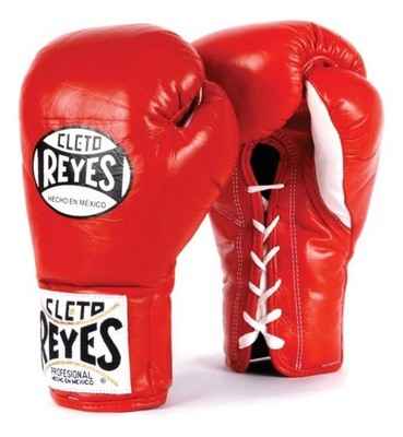 Cleto Reyes Training Gloves - Professional Lace-Up Sparring & Training Gloves in Classic Red - All Sizes Available - PunchPro Boxing