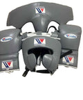 Winning Professional Boxing Training Set - Custom Grey (Gloves, Headgear & Groin Guard) - PunchPro Boxing