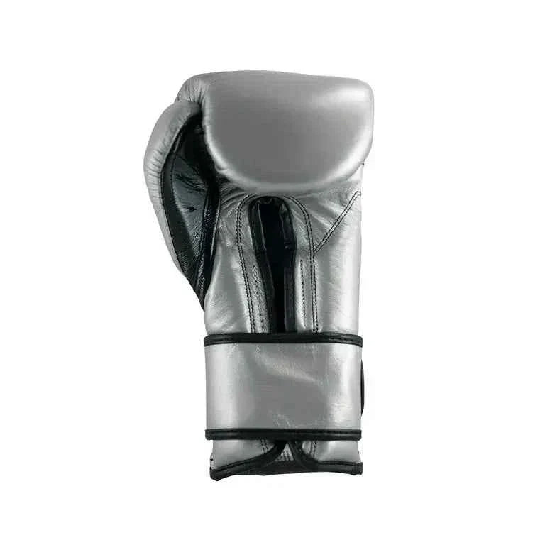 Cleto-Style Professional Silver Boxing Gloves – Premium Training Gloves | PunchPro Boxing - PunchPro Boxing
