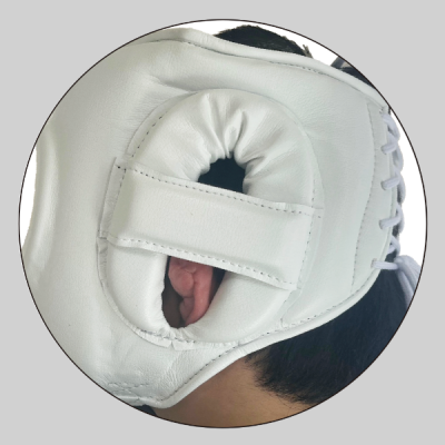 Winning FG-5000 Face Saver Headgear – White | Full-Face Protection for Boxing & Sparring - PunchPro Boxing
