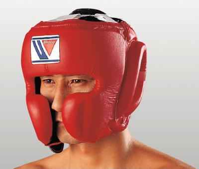 Winning FG-2900 Boxing Headgear – Red | Lightweight, Full-Face Protection, Japan Made - PunchPro Boxing