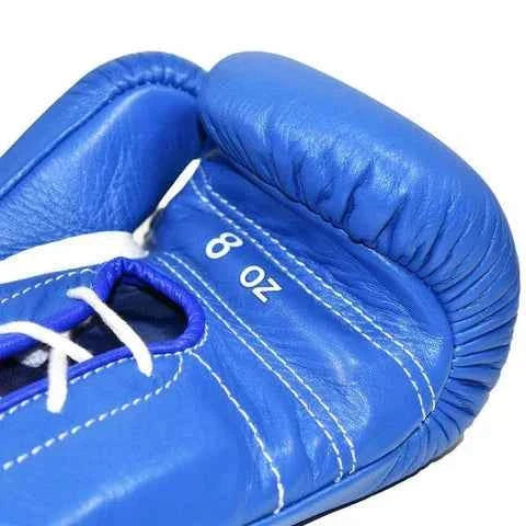 Winning Professional Boxing Gloves Blue Lace-Up | Japanese Made Training & Sparring Gloves - PunchPro Boxing
