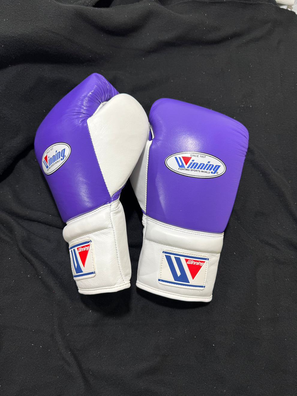 Winning Boxing Gloves for Training – Purple & White Professional Sparring Gloves | Available in 8oz, 10oz, 12oz, 14oz, 16oz - PunchPro Boxing