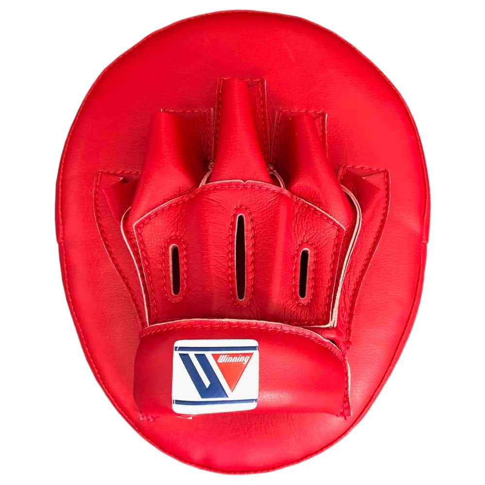 Winning Japan Professional Curved Punch Mitts CM-20 - Classic Red - PunchPro Boxing