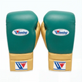 Winning Japan Boxing Gloves MS-600 - Forest Green & Metallic Gold Custom Edition - PunchPro Boxing