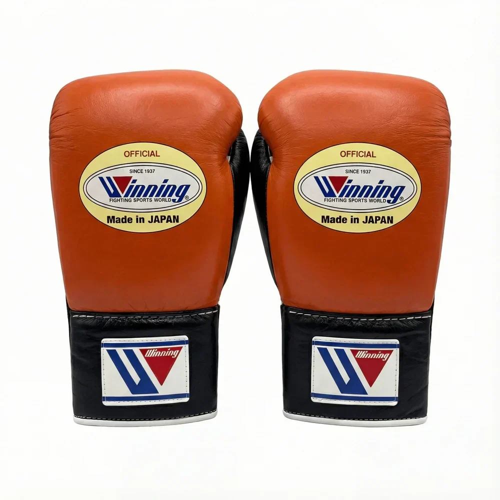 Winning Japan Boxing Gloves MS-600 - Custom Orange & Black Edition - PunchPro Boxing