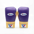 Winning Japan Boxing Gloves MS-600 - Royal Purple & Metallic Gold Custom Edition - PunchPro Boxing