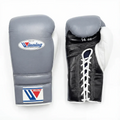 Winning Japan Professional Boxing Gloves MS-500 - Grey, Black & White Custom Tri-Tone - PunchPro Boxing