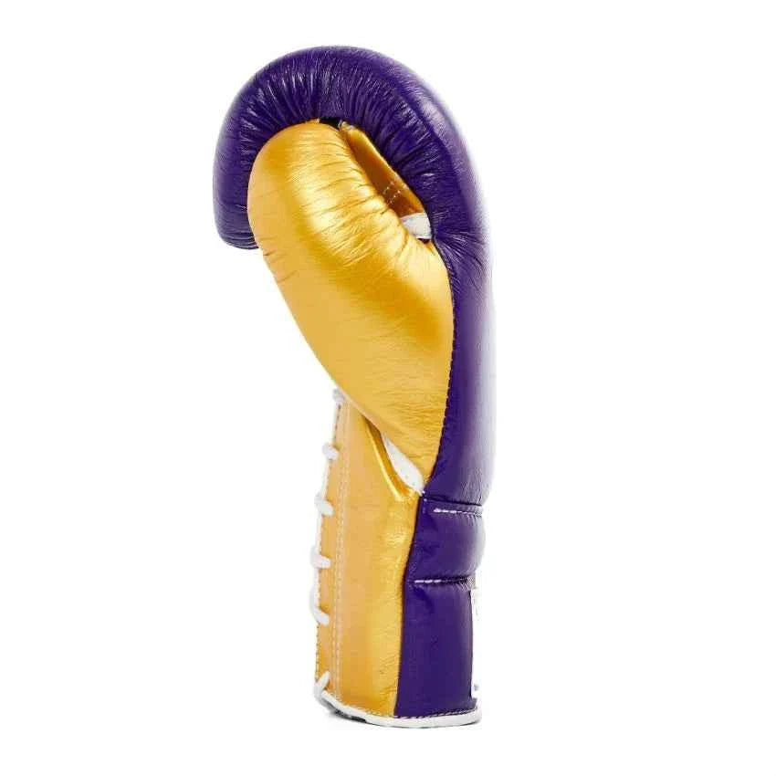 Winning Japan Boxing Gloves MS-600 - Royal Purple & Metallic Gold Custom Edition - PunchPro Boxing