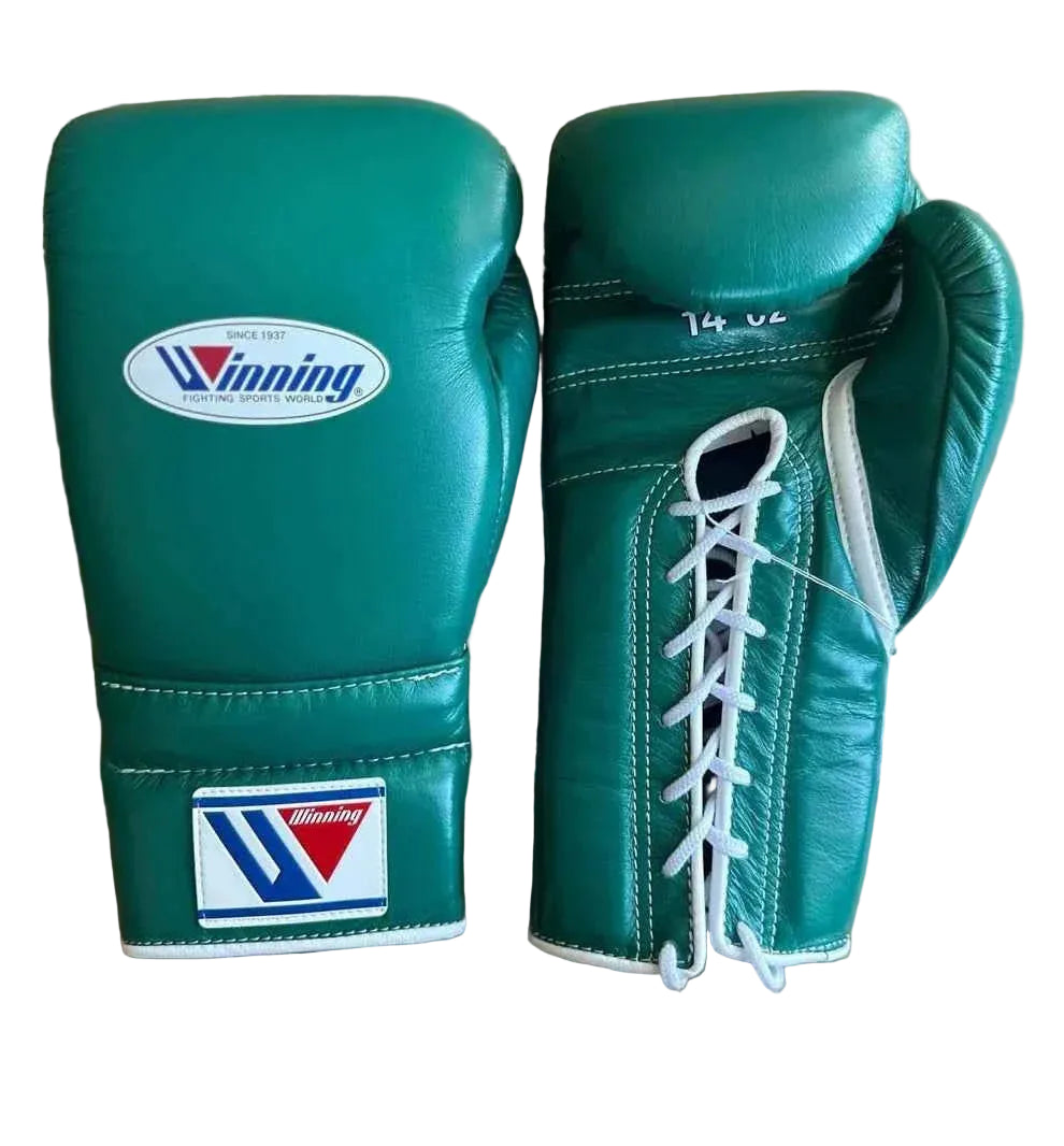 Winning Japan Boxing Gloves MS-500 - Forest Green Custom Edition - PunchPro Boxing