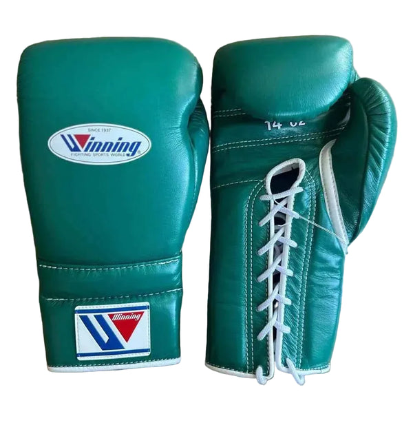 Winning Japan Boxing Gloves MS-500 - Forest Green Custom Edition - PunchPro Boxing