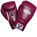 Winning Japan Boxing Gloves MS-600 - Custom Edition in Wine Red & White - PunchPro Boxing