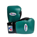 Winning Japan Boxing Gloves MS-600-B - Custom Velcro Edition in Forest Green & Black - PunchPro Boxing